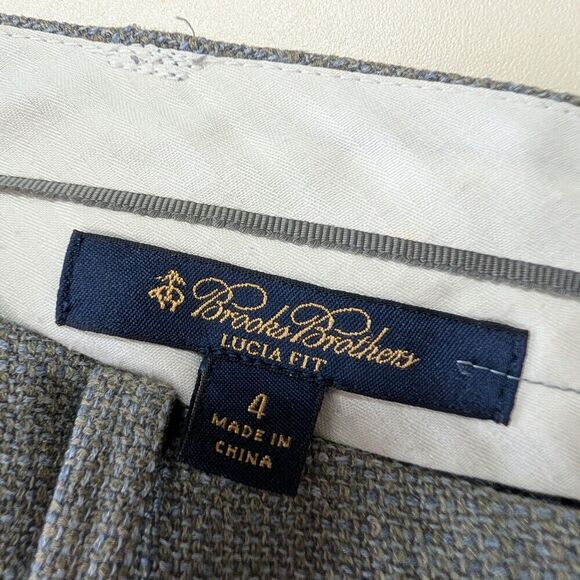 Loro Piana for Brooks Brothers Wool Cashmere Silk Wm Pants Trousers 4 Lucia Fit - Picture 5 of 6